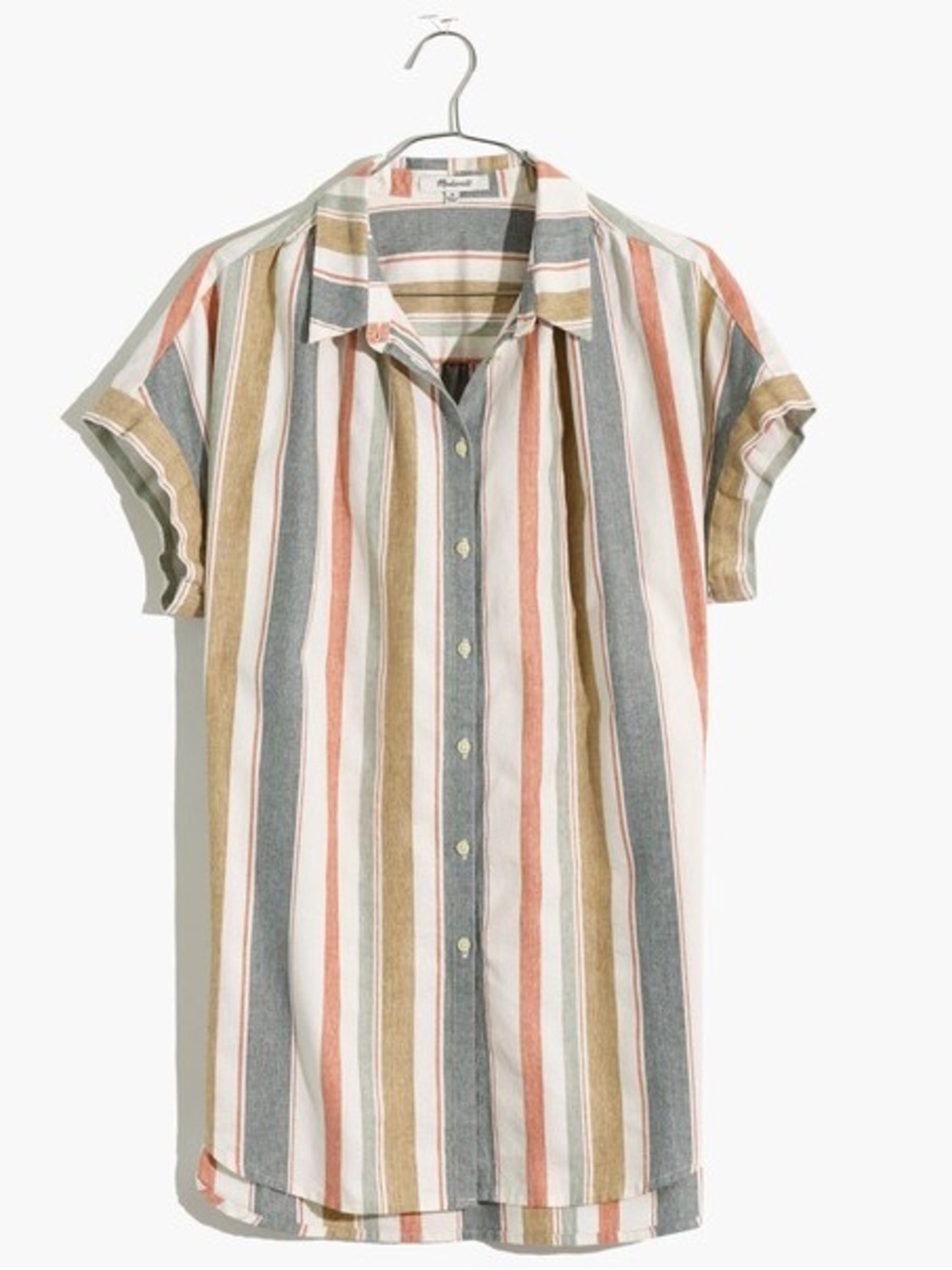 Madewell Central Tunic Shirt in Gillman Stripe